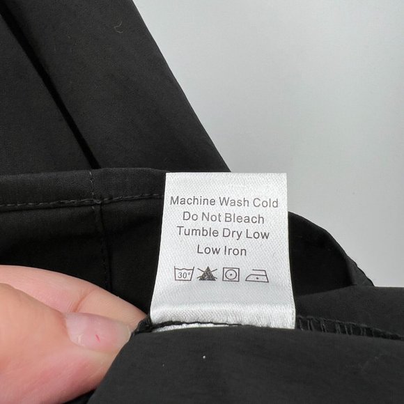 Tuckernuck Women's Black Sleeveless Charlie Shirt Dress Stretch Sheen sz XS NWT - Picture 10 of 10